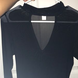 black mesh one piece